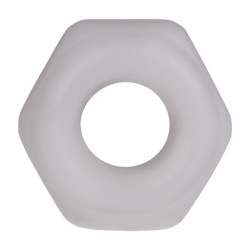 RockSolid by Doc Johnson Cockring The Nut 25 mm Blanc